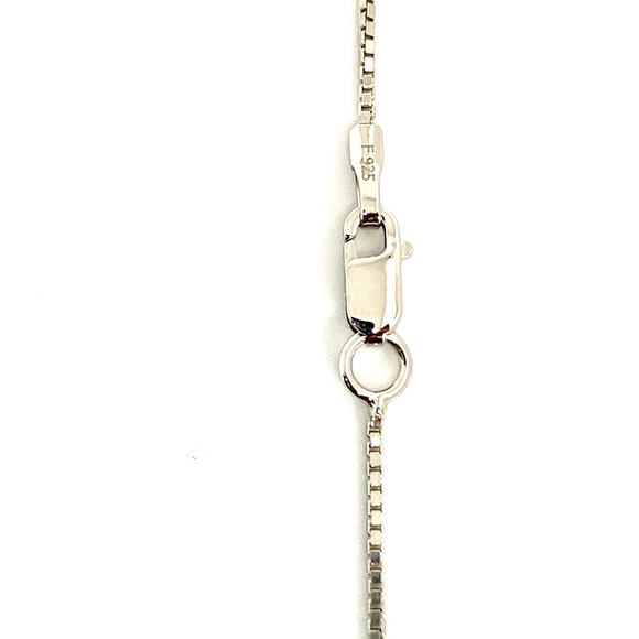 Solid Sterling Silver  Letter- E -Initial Necklace - Picture 7 of 9